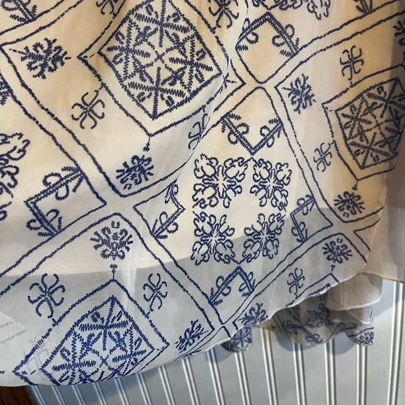 Free People Ancient Mystery Beaded Chiffon Shift Dress Womens Small Boho Style - Picture 7 of 8